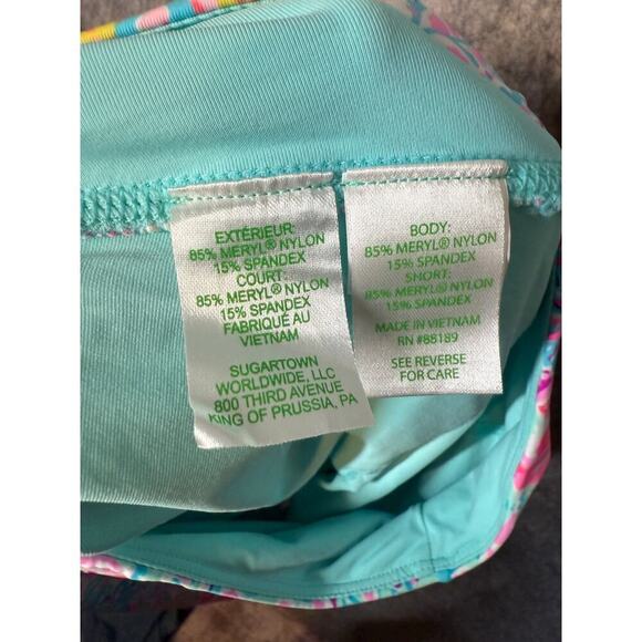 Lilly Pulitzer Luxletic Aila Skort UPF 50 Protection SPLASHDANCE Multicolor XXS - Picture 7 of 10